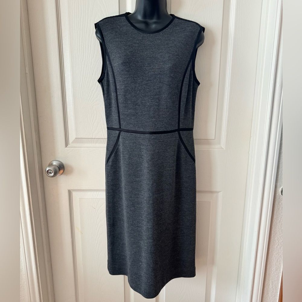 Tory Burch Dark Gray Sleeveless Midi Dress